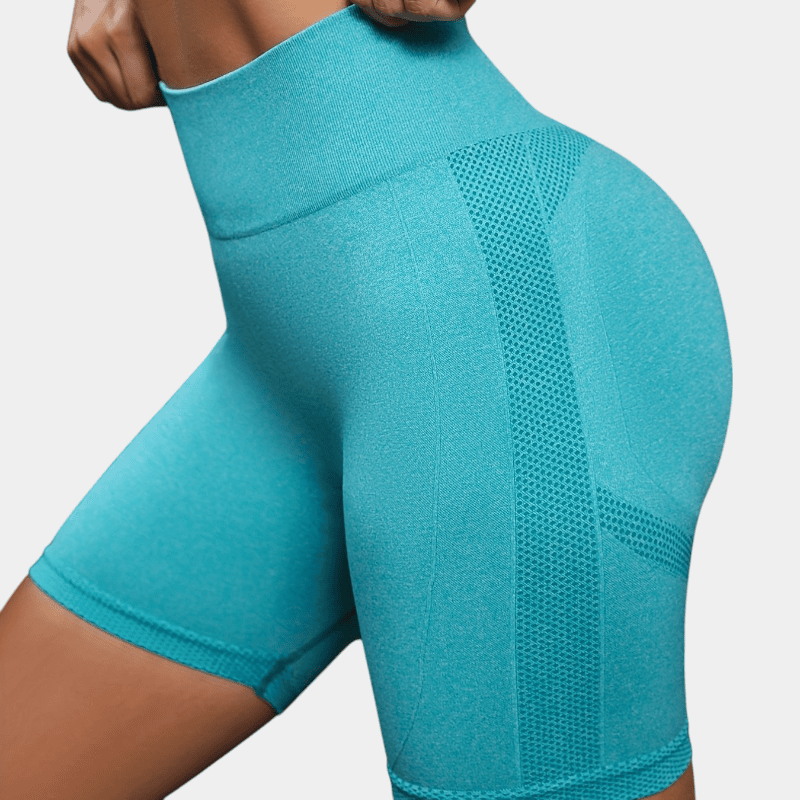 Gleame.-Gleame Short - Dames seamless sportshort met hoge taille en liftend effect