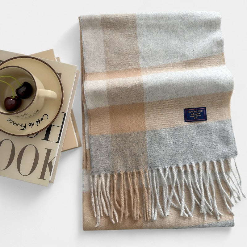 Gleame.-Gleame Sjaal - Warme en veelzijdige sjaal met tartanpatroon