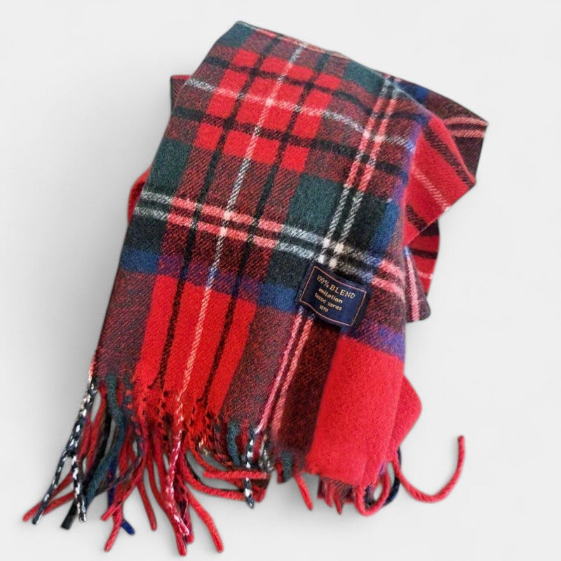 Gleame.-Gleame Sjaal - Warme en veelzijdige sjaal met tartanpatroon