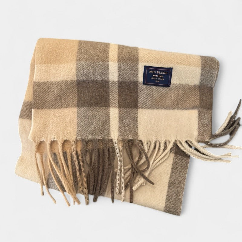 Gleame.-Gleame Sjaal - Warme en veelzijdige sjaal met tartanpatroon