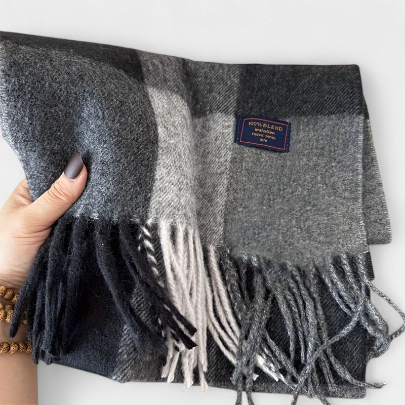 Gleame.-Gleame Sjaal - Warme en veelzijdige sjaal met tartanpatroon