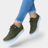 Gleame.-Gleame Sneakers - Leren platform sneakers met vetersluiting en comfortabele ronde neus