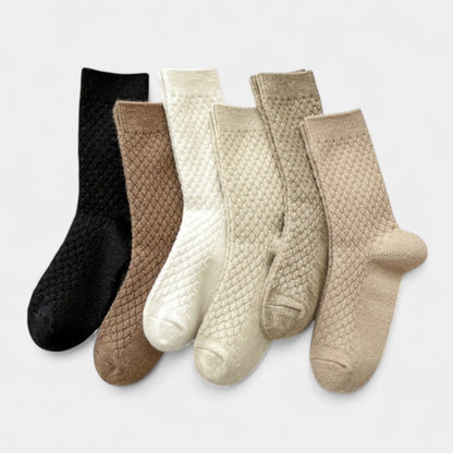Gleame.-Gleame Sokken - Warme handdoek sokken voor dames met een elegante uitstraling