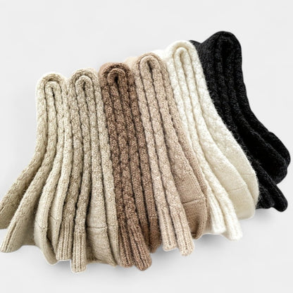 Gleame.-Gleame Sokken - Warme handdoek sokken voor dames met een elegante uitstraling