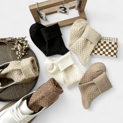 Gleame.-Gleame Sokken - Warme handdoek sokken voor dames met een elegante uitstraling