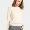 Gleame.-Gleame Trui – Merino wol pullover met ronde hals en lange mouwen