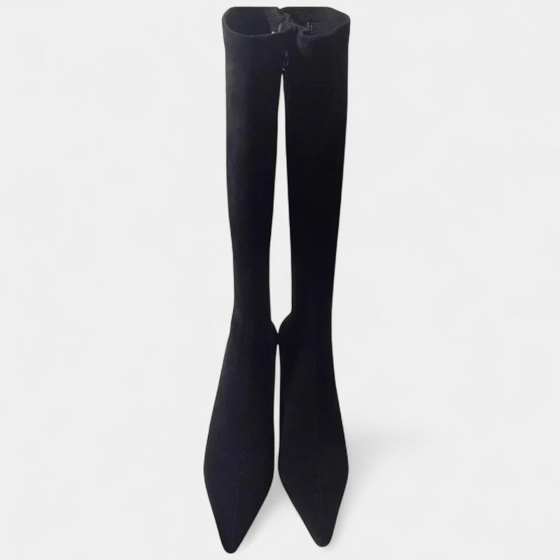 Gleame.-Hoge laars-Gleame | Dames Laars Hoog Model Dunne Hak Puntige Neus