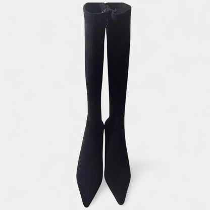 Gleame.-Hoge laars-Gleame | Dames Laars Hoog Model Dunne Hak Puntige Neus