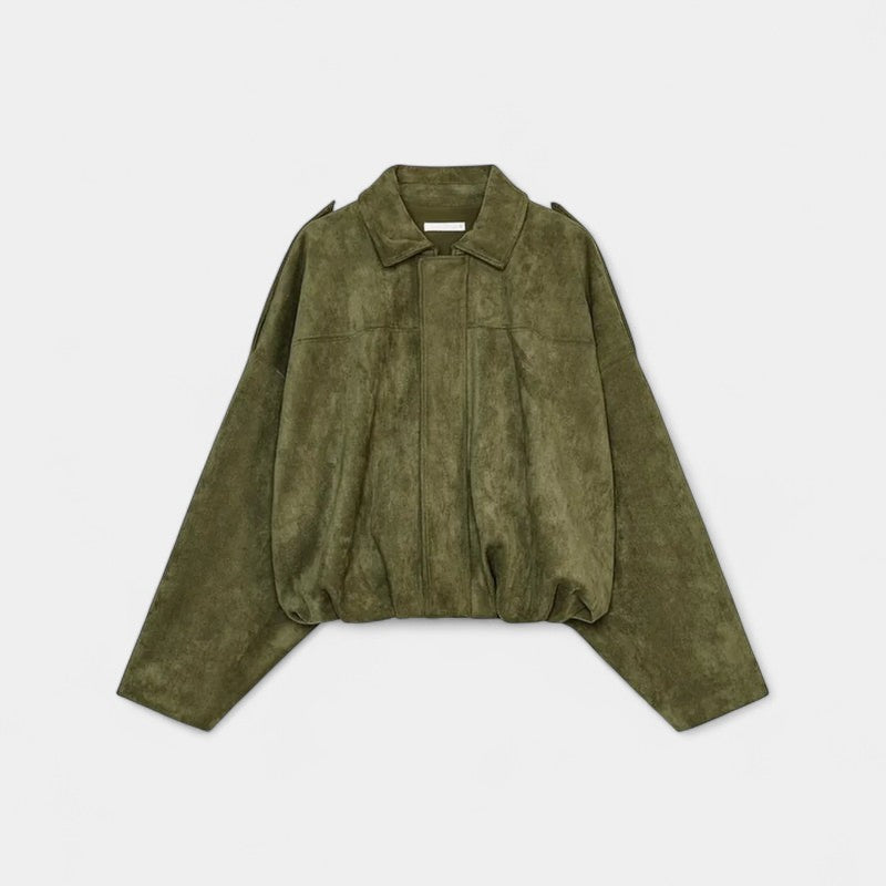 Gleame.-Jack-Gleame | Dames Oversized Jack – Kort Ruimvallend Jasmodel met Ritssluiting