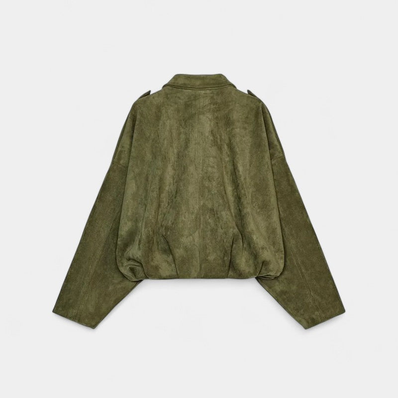 Gleame.-Jack-Gleame | Dames Oversized Jack – Kort Ruimvallend Jasmodel met Ritssluiting