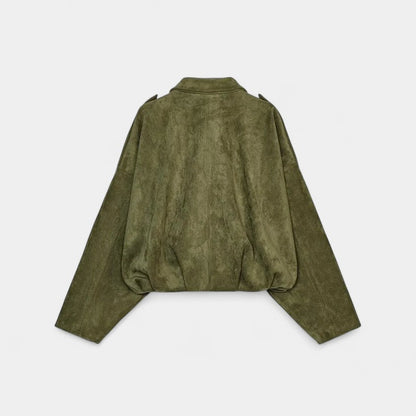 Gleame.-Jack-Gleame | Dames Oversized Jack – Kort Ruimvallend Jasmodel met Ritssluiting