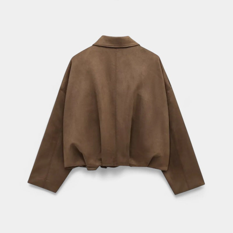 Gleame.-Jack-Gleame | Dames Oversized Jack – Kort Ruimvallend Jasmodel met Ritssluiting