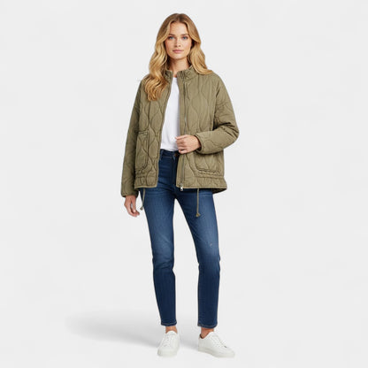 Gleame.-Jas-Gleame | Dames Gewatteerde Jas – Lichtgewicht Quiltjas met Hoge Kraag