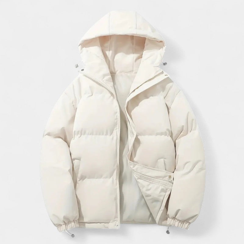 Gleame.-Jas-Gleame | Dames Gewatteerde Jas met Capuchon - Puffer Jacket met Ritssluiting