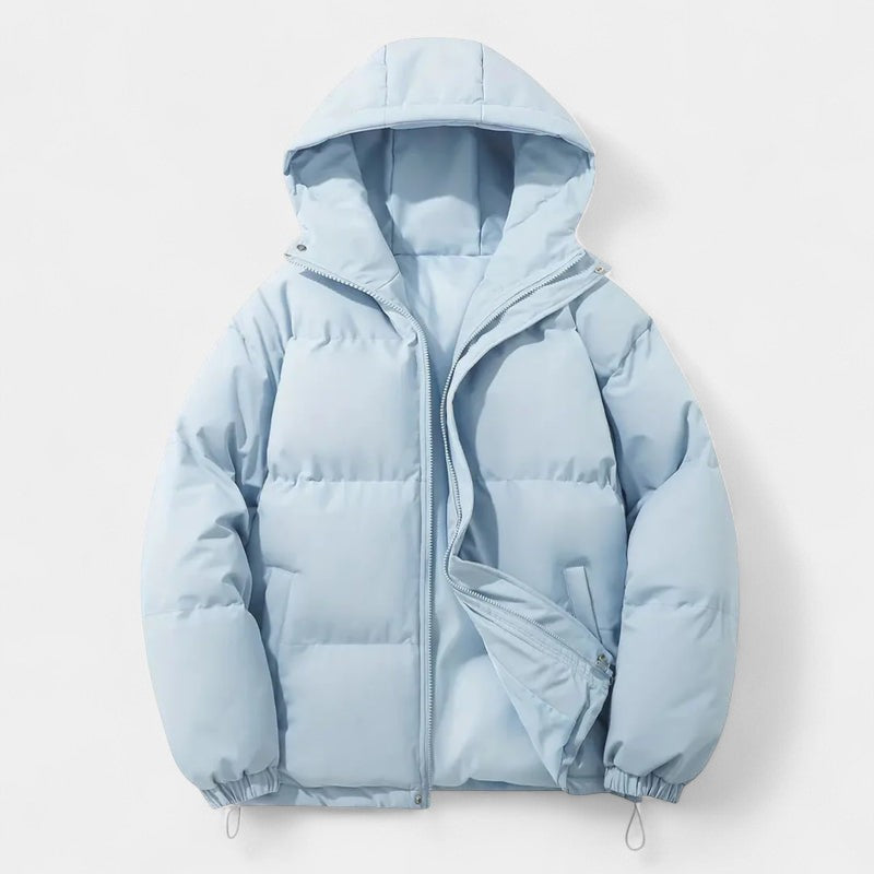 Gleame.-Jas-Gleame | Dames Gewatteerde Jas met Capuchon - Puffer Jacket met Ritssluiting