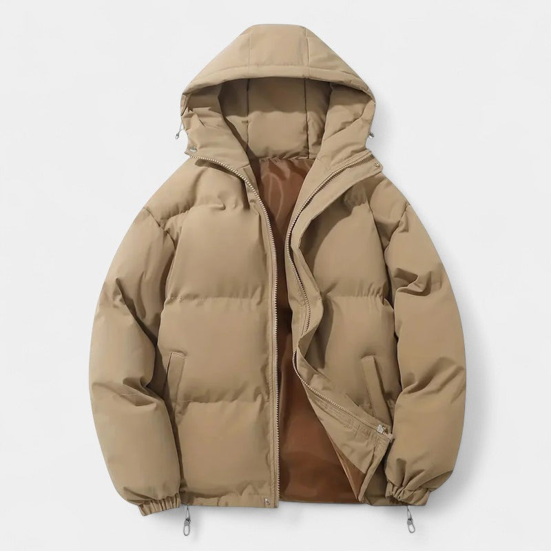 Gleame.-Jas-Gleame | Dames Gewatteerde Jas met Capuchon - Puffer Jacket met Ritssluiting