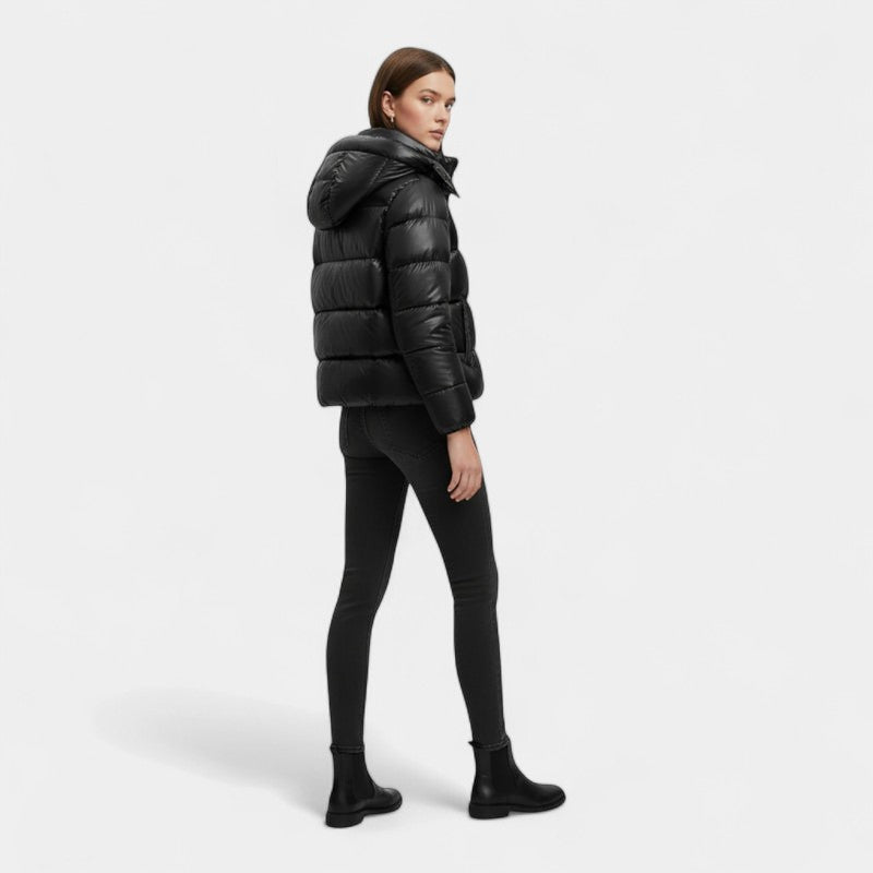 Gleame.-Jas-Gleame | Dames Gewatteerde Winterjas – Warme Puffer Jas met Capuchon