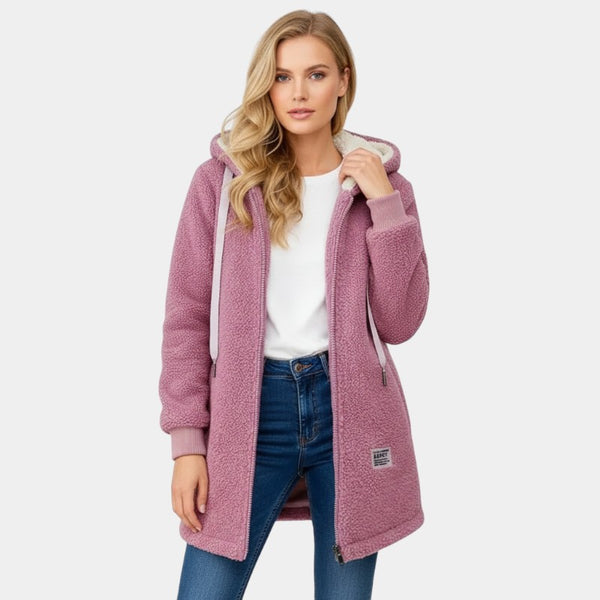 Gleame.-Jas-Gleame | Dames Jas met Capuchon en Fleecevoering met Ritssluiting