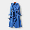 Gleame.-Jas-Gleame | Dames Trenchcoat met Dubbele Knoopsluiting en Ceintuur in de Taille