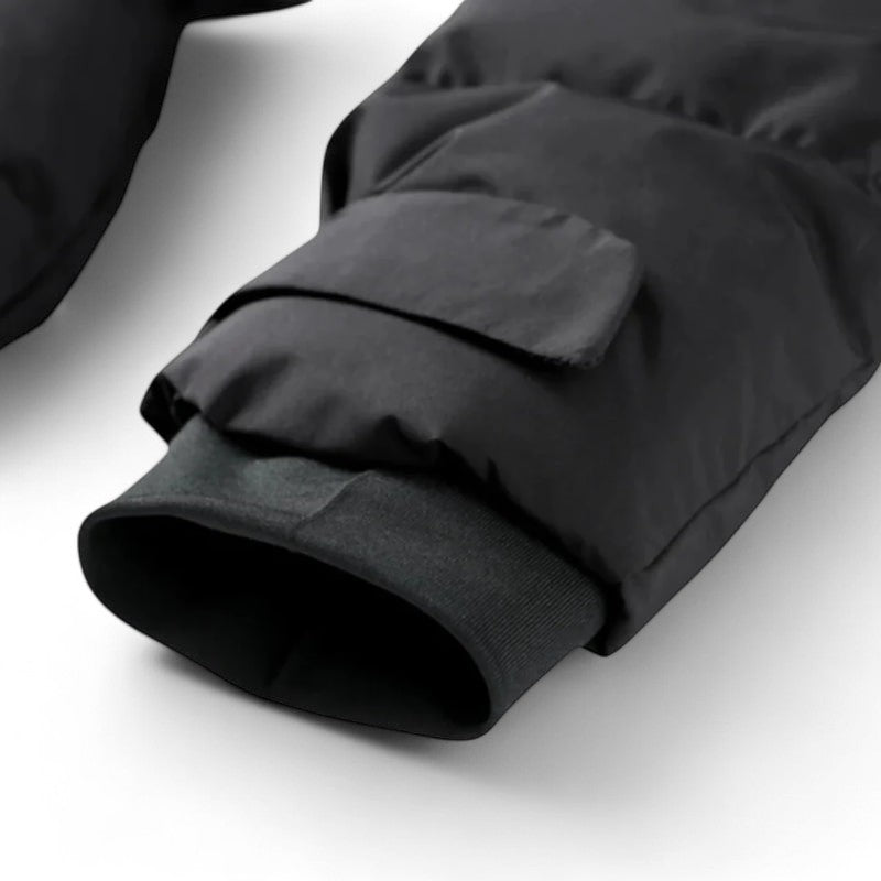 Gleame.-Jas-Gleame | Dames gewatteerde jas met ceintuur en hoge kraag