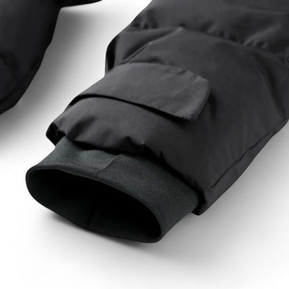 Gleame.-Jas-Gleame | Dames gewatteerde jas met ceintuur en hoge kraag