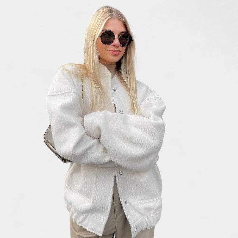 Gleame.-Jassen-Gleame Casual Jacket - Dames lange mouwen casual jas