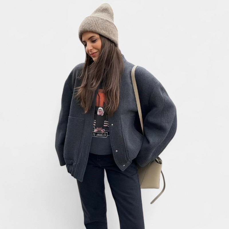 Gleame.-Jassen-Gleame Casual Jacket - Dames lange mouwen casual jas