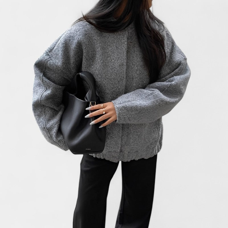 Gleame.-Jassen-Gleame Casual Jacket - Dames lange mouwen casual jas