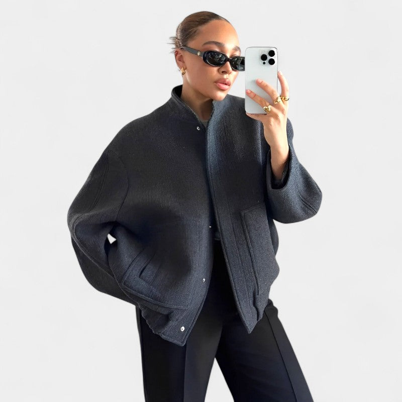 Gleame.-Jassen-Gleame Casual Jacket - Dames lange mouwen casual jas