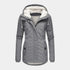 Gleame.-Jassen-Gleame Dames Jas - Katoenen winterjas met capuchon en warme voering