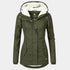 Gleame.-Jassen-Gleame Dames Jas - Katoenen winterjas met capuchon en warme voering