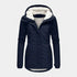 Gleame.-Jassen-Gleame Dames Jas - Katoenen winterjas met capuchon en warme voering