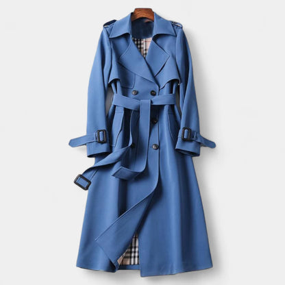 Gleame.-Jassen-Gleame Dames Jas - Klassieke trenchcoat met dubbele knopenrij en ceintuur