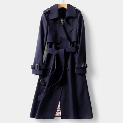 Gleame.-Jassen-Gleame Dames Jas - Klassieke trenchcoat met dubbele knopenrij en ceintuur