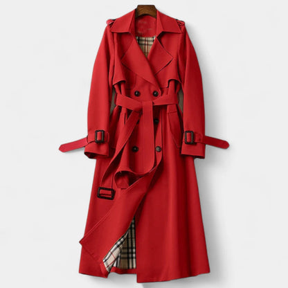 Gleame.-Jassen-Gleame Dames Jas - Klassieke trenchcoat met dubbele knopenrij en ceintuur