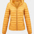 Gleame.-Jassen-Gleame Damesjas - Casual gewatteerde jas met capuchon en lange mouwen