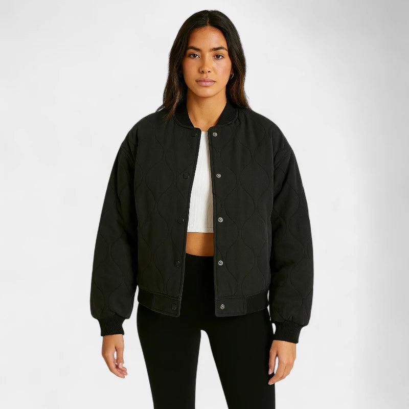 Gleame.-Jassen-Gleame Damesjas- Comfortabele oversized jas met gewatteerd design