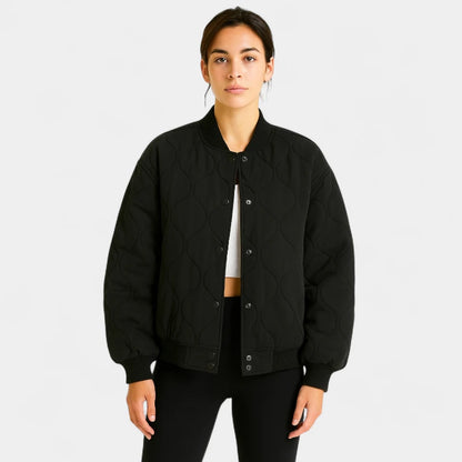 Gleame.-Jassen-Gleame Damesjas- Comfortabele oversized jas met gewatteerd design