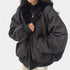 Gleame.-Jassen-Gleame Damesjas - Oversized damesjas met ritssluiting en zachte voering