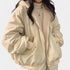 Gleame.-Jassen-Gleame Damesjas - Oversized damesjas met ritssluiting en zachte voering