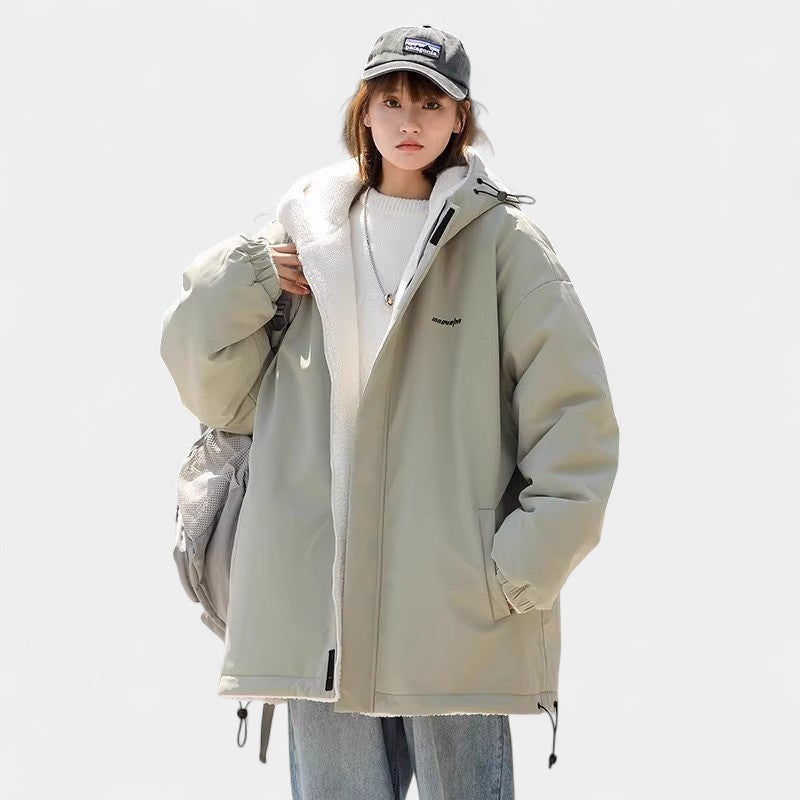 Gleame.-Jassen-Gleame Damesjas - Oversized damesjas met capuchon en ritssluiting