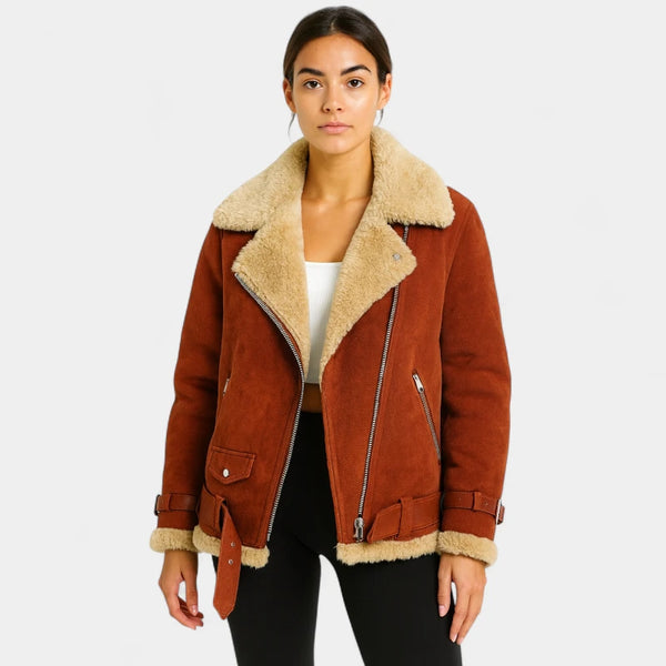 Gleame.-Jassen-Gleame Damesjas - Oversized jas met zachte voering en ritssluiting