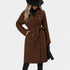 Gleame.-Jassen-Gleame Damesmantel - Lange damesmantel met dubbele knoopsluiting