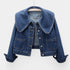 Gleame.-Jassen-Gleame Denimjack - Casual dames denim jacket met lange mouwen