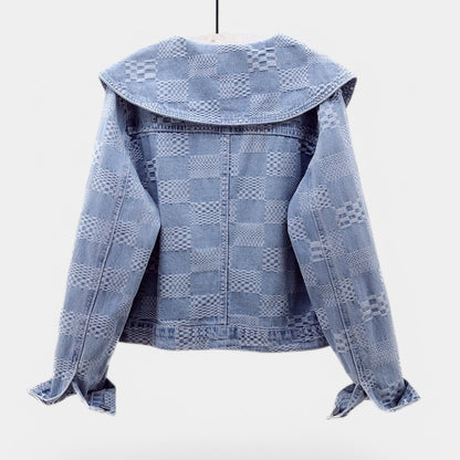 Gleame.-Jassen-Gleame Denimjack - Casual dames denim jacket met lange mouwen