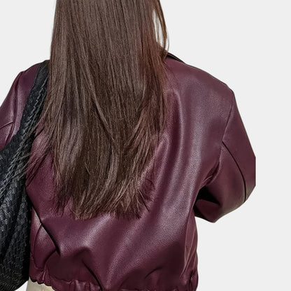 Gleame.-Jassen-Gleame Jack - Stylish casual retro motorjack met PU leer