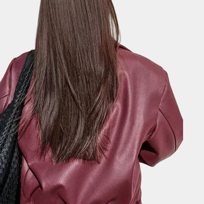 Gleame.-Jassen-Gleame Jack - Stylish casual retro motorjack met PU leer