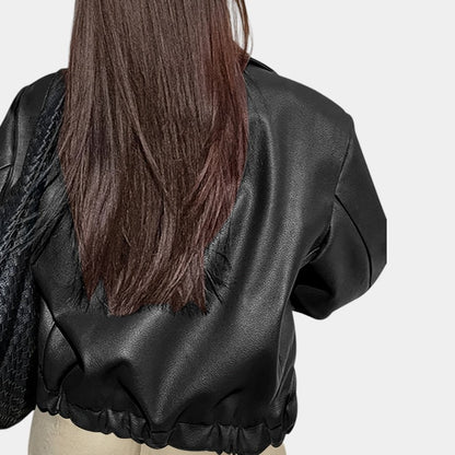 Gleame.-Jassen-Gleame Jack - Stylish casual retro motorjack met PU leer