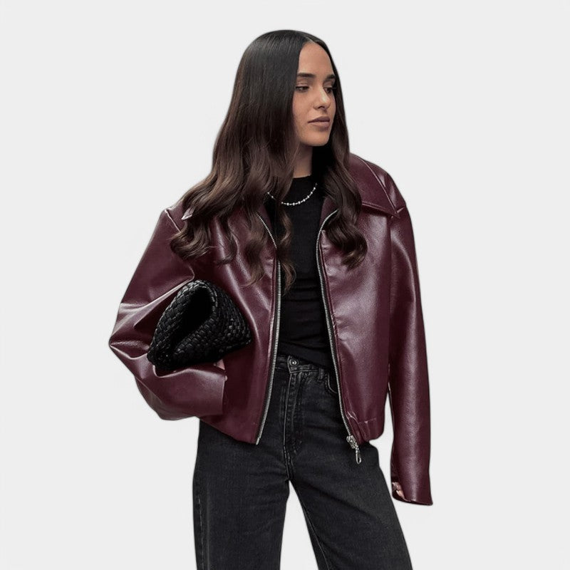 Gleame.-Jassen-Gleame Jack - Vintage street style leren jas voor een stoere look