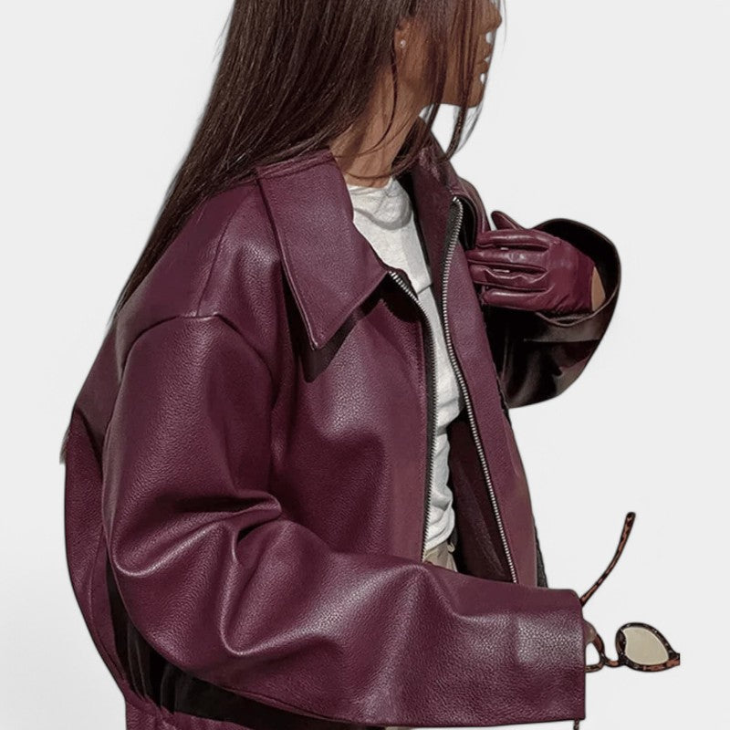 Gleame.-Jassen-Gleame Jack - Vintage street style leren jas voor een stoere look